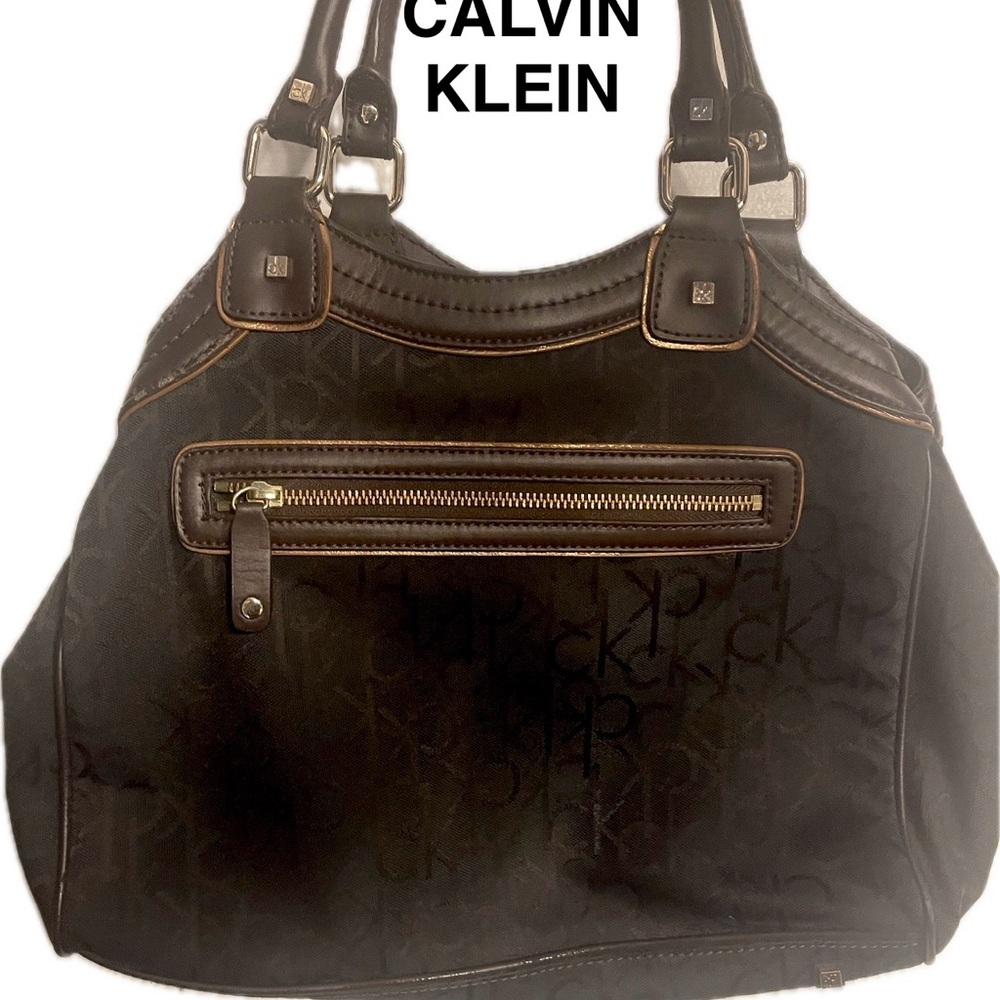 Calvin Klein Handbag Black Brown - Picture 1 of 5
